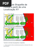 Criação de Shapefile de Pontos A Partir de Uma Localização XY