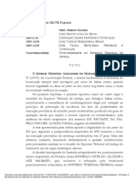 Voto Do Ministro Alexandre de Moraes Contra HC de Lula