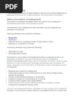 Policy Elements: What Is Termination of Employment?