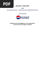 Marketing and Sales Promotion of Pepsi Lala