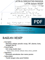 Bahasa Latin & Singkatan Bahasa Latin Dalam Resep