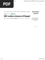 SEC Orders Closure of Rappler Site - Inquirer News