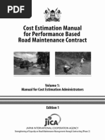 Cost Estimation Manual Volume 1 PBC