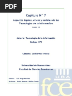 C7 - Aspectos Legales, Eticos y Sociales de Las Tecnologías de La Inofrmación