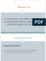 Culture: Enabling and Constraining Creative Processes at Work