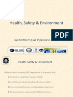 Health, Safety & Environment: Sui Northern Gas Pipelines Limited