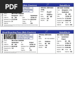 Email Boarding Pass (Web Check In) Goindigo - In: Seat No.: 21A