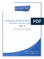 Numeracy Naplan Year 7