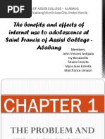 The Benefits and Effects of Internet Use To Adolescence at Saint Francis of Assisi College - Alabang