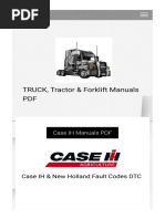 Case IH & New Holland Fault Codes DTC - Truck - Tractor & Forklift Manuals PDF