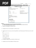 CCGPS Math 6 Grade Unit 5 Study Guide - Area & Volume Formulas