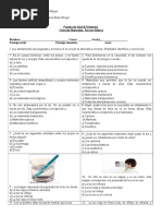 Prueba de La Luz y El Sonido Ciencias Tercer Tri Estre