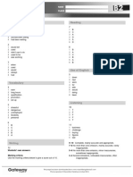 B2 UNIT 2 Test Answer Key Standard