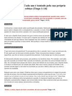 A Purificação Cada Um É Tentado Pela Própria Cobiça Tiago 1.14