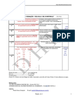 VALVULA de CONTROLE - Classe de Vedaçao