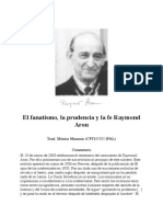 ARON, Raymond, El Fanatismo, La Prudencia y La Fe (Articulo, Texto)