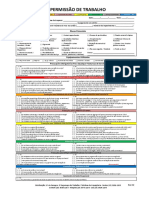 Formulário de Permissão de Trabalho - TERMINAIS