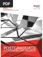 Postgraduate Program Guide For International Students - RMIT University, Melbourne Australia.