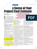 Making Sense Your Project Cost Estimate