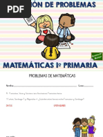 Coleccion de Problemas de Matematicas 1º Primaria