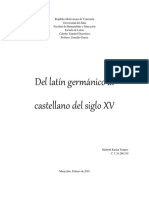 Trabajos 3 Diacronico - España Germanica A Castellano Antiguo