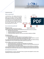 Patient Leaflet - Hysterectomy