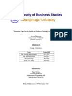 Measuring Service Gap A Study On Medinova Medical Services in Dhaka City