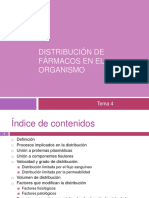 Tema 4. Distribucion de Farmacos en El Organismo OCW