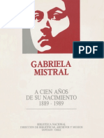 Gabriela Mistral. A Cien Años de Nacimiento