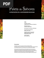 Paleta de Sabores - Bolivia