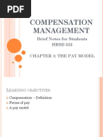 Chapter 1 - The Pay Model