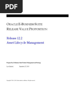 O E-B S R V P: Release 12.2 Asset Lifecycle Management