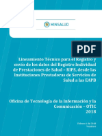 Lineamientos Tecnicos para IPS