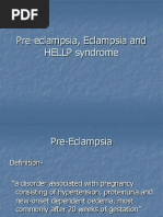 Pre-Eclampsia, Eclampsia and HELLP Syndrome