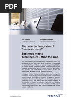 The Lever For Integration of Processes and IT. Business Meets Architecture - Mind The Gap (Detecon Executive Briefing)