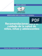 Recomendaciones para El Cuidado de La Salud de Niños, Niñas y Adolescente PDF