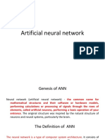 Artificial Neural Network