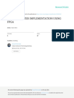 Adaptive Filter Implementation Using FPGA