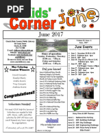 June Kids' Corner Newsletter