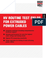 HV Routine Test Fields For Extruded Power Cables: N N N N