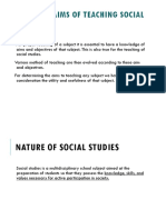 Social Studies Nature and Aims