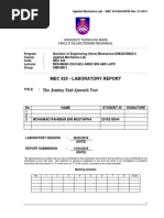 Jominy End Quench Report