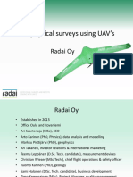 Geophysical Surveys Using Drones - A Saartenoja