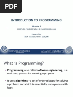 Module 2 - Introduction To Programming - Updated