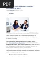 Qué Tipos de Compensaciones para Empleados Existen