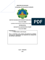 Proyecto Productivo Inicial de Lacteos