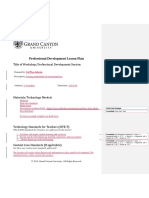 Tec-595 t3 PD Lesson Plan Template