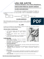 Sesiones Desarrolladas Arte 5.° Grado