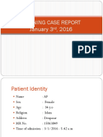 Morning Case Report January 3, 2016