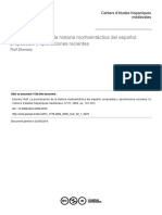 La Periodización de La Historia Morfosintáctica Del Español Propuestas y Aportaciones Recientes